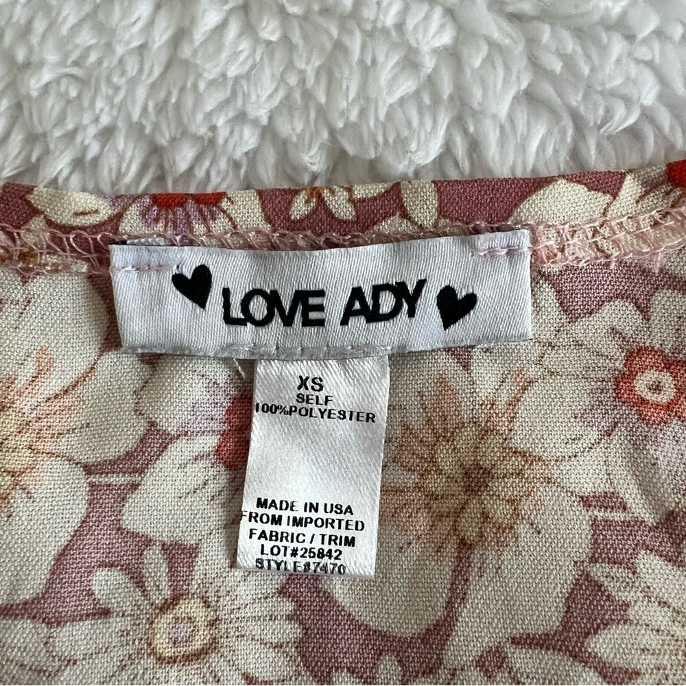 Love… Addy Ditsy Floral Tiered Mini Dress NWOT SZ XS - Picture 2 of 6